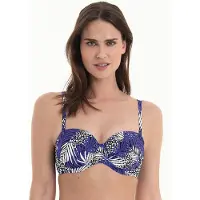 Rosa Faia Beach Gemoldefer Bikini BH Catalina | Grösse: 42D | Farbe: Schwarz/Weiß