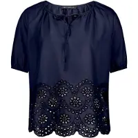 Betty Barclay Schlupfbluse mit Schmuckkanten in dunkelblau | Gr.: 44
