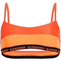 Superdry für Damen. W3010396A Stretch Bralette Bikinioberteil orange (S), Strandbekleidung, Recyceltes Polyester, Nachhaltig
