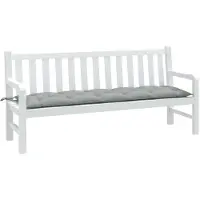 vidaXL Gartenbank-Auflage Melange Hellgrau 180x50x7 cm Stoff