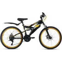 Wyld Gear Mountainbike Fully 24'' Bliss schwarz 18 Gänge RH 38 cm 332K, 333K, 334K, 335K