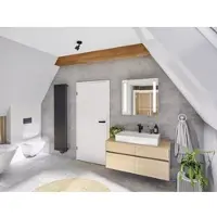 Hsk Wandverkleidung „RenoDeco“ 1250 × 2550 mm Seidenmatt, Feinstein, Aschgrau