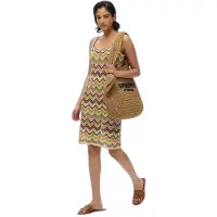 Superdry Zigzag Kurzes ärmelloses Kleid