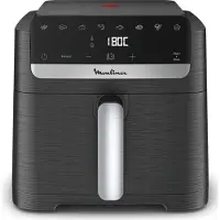 Moulinex Easy Fry Mega Compact EZ8618, Heißluftfritteuse, 7,5 l, Einzelbild, Schwarz, Berührung, Eigenständig