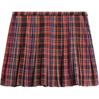 Superdry Mid Rise Check Kurzer Rock