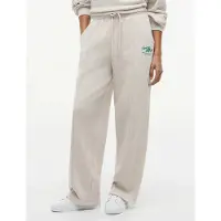 Tommy Hilfiger Jogginghose Logo Exaggerated Seam WW0WW50783 Creme Relaxed Fit