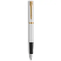 Waterman Füllfederhalter IMPRESSION weisser Lack CT M Blau Geschenkbox
