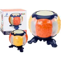 Leantoys Pädagogische musikalische Kürbis-Licht-Sound-Orangen.