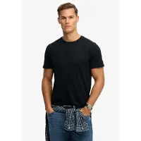 Superdry Rundhalsshirt "CLASSIC ESSENTIAL TEE" Relaxed Fit, aus Baumwolle und Single Jersey, mit Rundhalsausschnitt