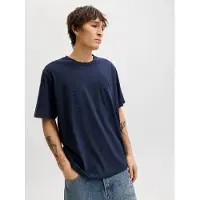 Jack & Jones Kurzarmshirt "JJEDOVER SLUB TEE SS NOOS" Baumwollmischung, relaxed fit