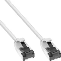InLine Patchkabel slim, U/FTP, Cat.8.1, TPE halogenfrei, weiß, 5m, 5 m, Cat8.1, U/FTP (STP), RJ-45, RJ-45, Weiß