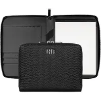 HUGO BOSS A5 Konferenzmappe Herringbone Black