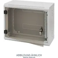 Triton - 19" Wandschrank zweiteilig 6HE/253mm Vollglastür