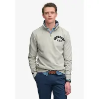 Superdry für Herren. M2014478A Vintage Athletic Half Zip Sweatshirt grau (L), Lässig, Baumwolle