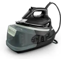 Rowenta DG9621F0, 500 g/min, Microsteam 400 HD 3De Laser-Grundplatte, 7,8 bar, 1,3 l, 140 g/min, Schwarz