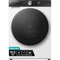 Hisense 5S Freistehend Waschmaschine, 10.5 kg, 1400 U/min., Frontlader, 10,5 kg, B, 72 dB, 1400 RPM, A