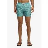 Superdry Badeshorts "PREMIUM PRINTED 15 SWIM SHORT" aus Polyester, modische Passform, gemusterte Optik, pflegeleicht