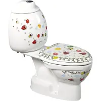 Boss & Wessing KID Kinder-Kombi-WC, Abgang senkrecht, mit Farbdruck
