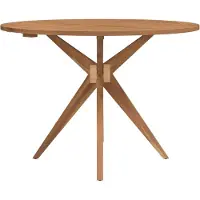 vidaXL Gartentisch Rund Ø110x75 cm Massivholz Akazie