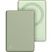 IDEAL OF SWEDEN Slim MagSafe Powerbank 5.000 mAh - Kabellose Powerbank - Sage Green
