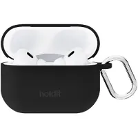 Holdit Schutzhülle aus Silikon für Apple AirPods Pro / Pro 2 - Schwarz
