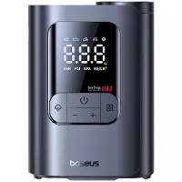 Baseus GoTrip VA1 Super Mini kabelloser Inflator 19-Zylinder Kosmisches Schwarz (Inklusive: Luftschlauch x1, Luftdüsen x3, Ladekabel x1)