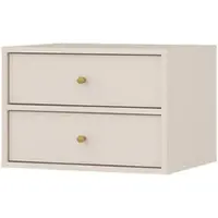 Masseno NACHTTISCH TORINO 51,8/35/40,8 cm Beige