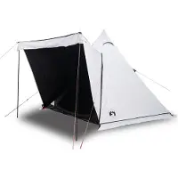 vidaXL Tipi-Familienzelt 6 Personen Weiß Verdunkelt Wasserdicht