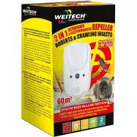Weitech 2 In 1 Ultraschall-und Elektromagnetischer Abwehrmittel