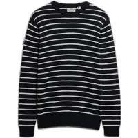 Superdry für Herren. M6110727A Bretonischer Pullover in Marineblau von Merchant (M), Lässig, Baumwolle