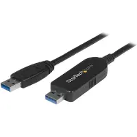 StarTech.com .com USB 3.0 Datenübertragungskabel für Mac und Windows, 1,8m, 1,8 m, USB A, USB A, USB 3.2 Gen 1 (3.1 Gen 1), Stecker/Stecker, Schwarz