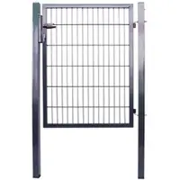 GreenYard Doppelstabmatten Gartentor ca. 100 x 140 cm - Anthrazit
