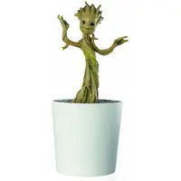 Marvel 1 Stück Groot Spardose Offiziell lizenziert 3D PVC Niedliche wasserdichte bruchsichere Figur Münzbox Sparbüchse Heimdekoration Sammlerstück Schreibtisch-Organizer Sparglas Geschenk