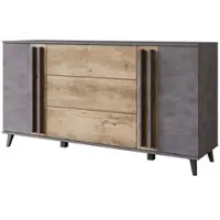 P&b Sideboard Helsinki Anthrazit /Kastanienfarben B: 150cm
