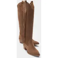 Forever & Always Rios Leder Fransen Kniehoher Stiefel