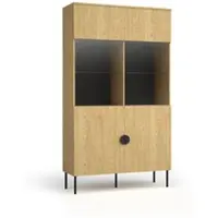 Masseno VITRINE AXIS 187,6/106,6 cm in Eichefarben