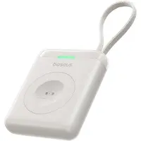 Baseus Powerbank 1640 mAh 5W EnerFill FW11 für Apple Watch mit integriertem Kabel – weiß
