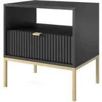 Masseno NACHTTISCH STELLARE 54/56/39 cm Schwarz