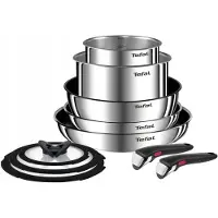 Tefal Emotion L897AS74, Rund, Allzweckpfanne, Edelstahl, Edelstahl, Thermo-Punkt, 10 Stück(e)