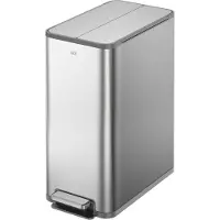 EKO - X-Wing Treteimer 45 Liter - Stainless steel Plastic - Matt Edelstahl