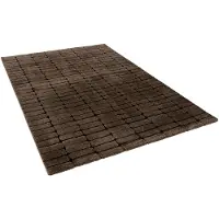 Pergamon Designer Hochflor Teppich Nosy Stone Braun, Größe:80x150 cm