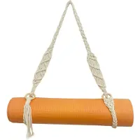 Torribaly Tragegurt für Yogamatte, Handgefertigt, Boho-HäKelmakramee, Verstellbarer Schultergurt für Yogamatte, Pilates, ÜBung, Fitness