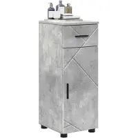vidaXL Badezimmerschrank Betongrau 30 x 35 x 80 cm