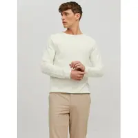 Jack & Jones Rundhalspullover "JJEHILL KNIT CREW NECK NOOS" Baumwolle, regular fit