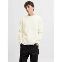 Jack & Jones Rundhalspullover "JORNORREBRO KNIT CREW NECK SN" Baumwollmischung, locker geschnitten