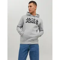 Jack & Jones Kapuzensweatshirt "JJECORP LOGO SWEAT HOOD NOOS", Baumwollmischung, regular fit