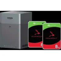 UGREEN NASync DH4300 Plus + Seagate Ironwolf 8 TB Doppelpack