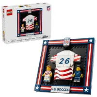 Editions Trikot der US-Fußballnationalmannschaft 2026 Spielzeug - 3D Modellbau mit Minifigur zum Sammeln - Deko für Kinder - Geschenk für Jungen, Mädchen ab 10 Jahren & erwachsene Fans - 43011