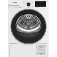 Ariston Hotpoint HPTS 74D BS IT, Freistehend, Frontlader, Wärmepumpe, Weiß, Drehregler, Berührung, Rechts