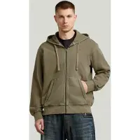 G-Star Raw Herren Pullover & Cardigans Unit Washed Full Zip Hdd Sw L - Taupe - Größe XXL